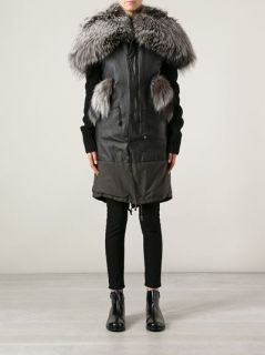 Mr & Mrs Furs Fur Collar Coat   Eraldo