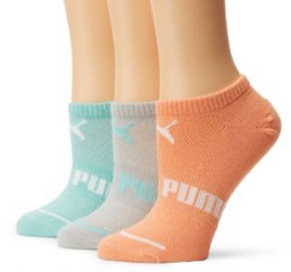 Puma Women's 3 Pair Pack No Show Sorbtex Socks, Light Pastel/Orange, 9 11 at  Womens Clothing store