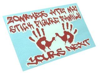 Zombies Ate My Stick Figure Family Decal Nobody cares about your Funny Vinyl Sticker (Come with Zombie Hunter Permit Decal): Everything Else
