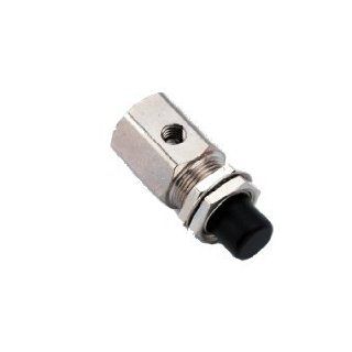 Push Button Valve, Momentary, 2 Way, Normally Closed, Black: Industrial & Scientific