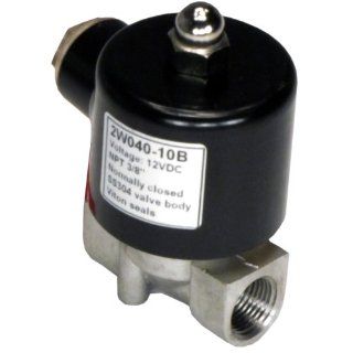 110v AC 16mm Normally Closed 3/8" NPT Stainless Steel Viton 2 Way Solenoid Valve: Industrial Solenoid Valves: Industrial & Scientific