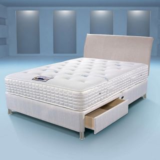 Sleepeezee Cool Comfort Chrome 1400 divan bed and mattress set