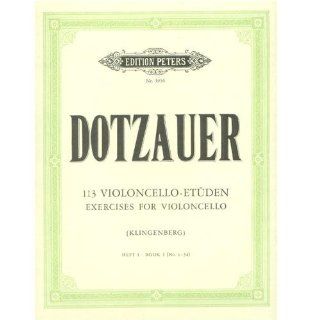 Dotzauer: 113 Etudes, Vol. 1, Nos. 1 34/Klingenberg Peters: Musical Instruments