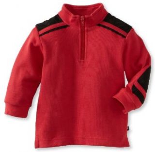 Kitestrings Boys 2 7 Toddler Flat Back Rib 1/4 Zip Popover, Red, 2T: Pullover Sweaters: Clothing