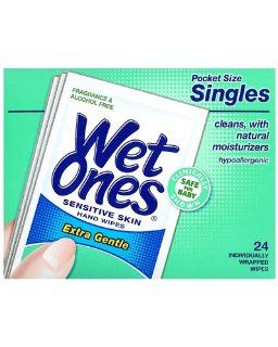Wet Ones Sensitive Skin: 24 Count Singles: Health & Personal Care