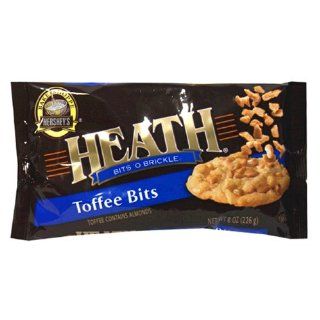 Hershey's Baking Pieces, Heath Bits 'o Brickle Toffee Bits, 8 Ounce Bags (Pack of 12) : Chocolate Chips : Grocery & Gourmet Food
