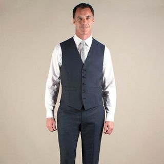 Jeff Banks Blue tonic 5 button suit waistcoat