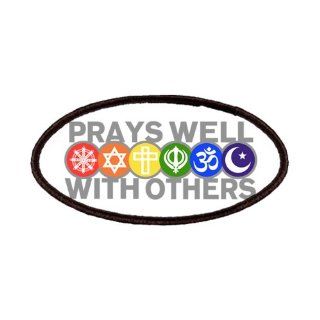 Patch of Prays Well With Others Hindu Jewish Christian Peace Symbol Sign: Everything Else