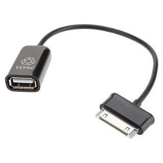 30 Pin Male to USB Female Adapter Cable for Samsung Galaxy Tab and Others: Cell Phones & Accessories