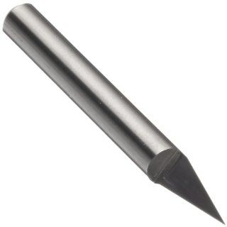 LMT Onsrud 37 21 Solid Carbide Engraving Tool, Uncoated (Bright) Finish, 1 Flute, 0.005" Tip Diameter, 30 Degree, 1/4" Shank Diameter, 2" Overall Length (Pack of 1): Cutting Burs: Industrial & Scientific
