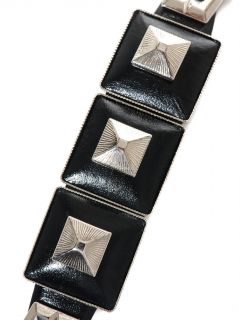 Square pyramid leather bracelet  Toga Pulla