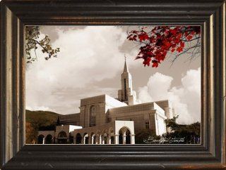 LDS Bountiful Temple 7 24x18 Single Frame   Framed Legacy Art : Everything Else