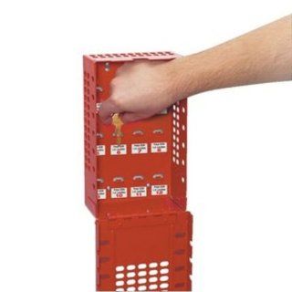 Master Lock Group Lock Box for Lockout/Tagout, Steel, Red Industrial Lockout Tagout Kits