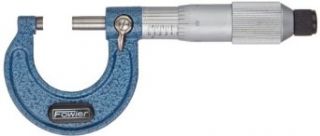 Fowler 52 240 001 1 52 240 Series Outside Inch Micrometer, Friction Stop Thimble, 0 1" Measuring Range, 0.0001" Graduation