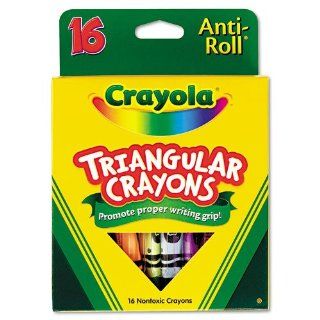 Crayola Triangular Crayons, Wax, Assorted, 16 Per Box: Toys & Games