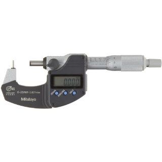 Mitutoyo LCD Tube Micrometer, Ratchet Stop, Metric Outside Micrometers