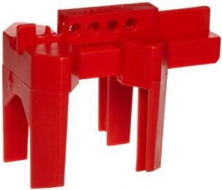 Brady Prinzing Ball Valve Lockout, Small, for 1/2" 2 1/2" Outside Pipe Diameter, Red: Industrial & Scientific