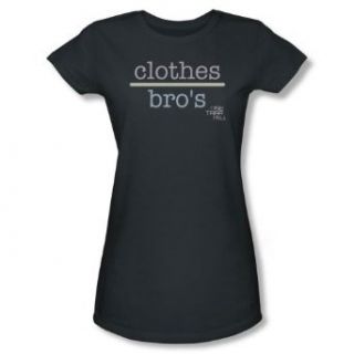 One Tree Hill   Womens Clothes Over Bros 2 T Shirt In Charcoal: Clothing