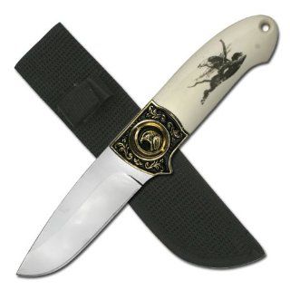 BladesUSA Hk 002E Wildlife Knife Collectible 8 Inch Overall Eagle Design : Hunting Knives : Sports & Outdoors