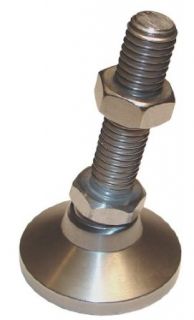 Morton LM 3035 Steel Standard Leveling Mount with Bolt, 5000 lbs Load Capacity, 1/2" 13 Thread, 4" Thread Length, 1 7/8" Head Diameter, 5 1/8" Overall Length, 3/4" Hex Bolt: Industrial Hardware: Industrial & Scientific