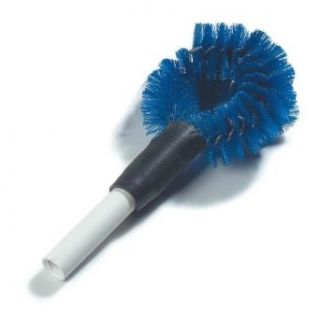Carlisle 4139014 Spectrum Clean In Place Plastic Handle Circular Brush, Polyester Bristles, 5" Brush Length, 12" Overall Length, 2" Bristle Trim, Blue: Industrial & Scientific