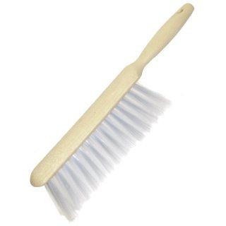 Magnolia Brush 61 Polypropylene Beaver Tail Counter Duster, 2 1/4" Trim, 13 1/2" Overall Length, 8" Brush Face Length, White (Case of 12): Industrial & Scientific
