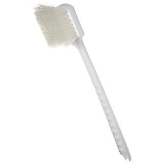 Weiler 44418 Nylon Utility Scrub Brush with Plastic Handle, 1 1/2" Head Width, 20" Overall Length: Push Brooms: Industrial & Scientific