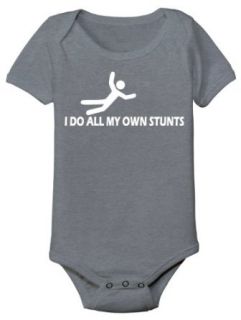 I Do All My Own Stunts Funny Infant One Piece: Clothing