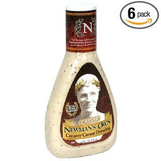 Newman's Own Creamy Caesar Dressing, 16 Ounce Bottles (Pack of 6) : Cesar Salad : Grocery & Gourmet Food