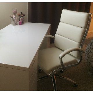 Alera Neratoli High Back Swivel/Tilt Chair, White Faux Leather   Desk Chairs