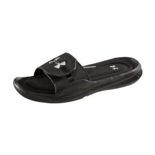 Boys' UA Ignite II Slide Sandal by Under Armour 1 Black: Shoes