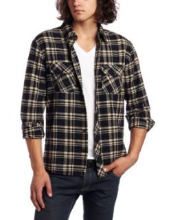 Elwood Clothing Men's Og Plaid Flannel Shirt, Black, Medium at  Mens Clothing store