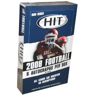 2008 Sage Hit Football High Series Hobby Box   30 Packs Per Box 5 Cards Per Pack Sports Collectibles