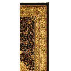 Lyndhurst Collection Mashad Black/ Ivory Rug (2'3 x 18') Safavieh Runner Rugs