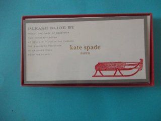 Crane kate spade TC7709 10 Cards 10 Envelopes 10 Please Slide By Imprintable Invitations With Silver Lined Envelopes Inside Please Slide By 7 1/2" x 4" Limit 1 Per Customer Health & Personal Care