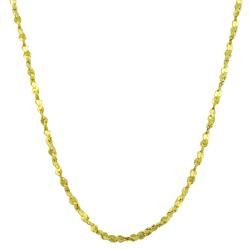 Fremada 10k Yellow Gold 18 inch Serpentine Chain Necklace (1 mm) Fremada Gold Necklaces