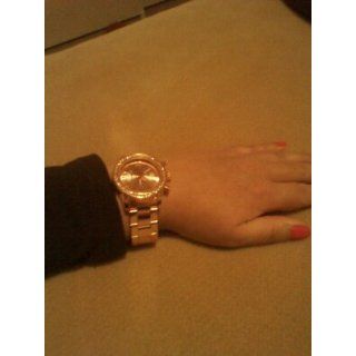 Bling Jewelry Geneva Rose Gold Plated Classic Round CZ Ladies Boyfriend Watch: Geneva Platinum: Watches