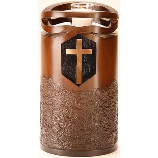 Star Legacy's Infinity Wood Finish with Cross Large/ Adult Urn Star Legacy Funeral Network Urns