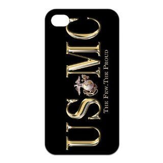 Personalized USMC Marine Corps The Few.The Proud Iphone 4 4S TPU Silicone Back Wearproof And Sleek Case Cover: Cell Phones & Accessories