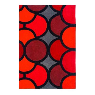 Red Harlequin Bubble rug