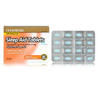 Good Sense Sleep Aid Doxylamine Succinate tablets, 25mg, 16 count: Health & Personal Care