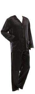 MARRIKAS Charmeuse MENS Silk Black Pajamas SMALL (30) at  Mens Clothing store Pajama Sets