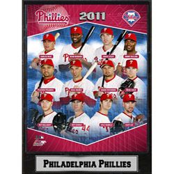 2011 Philadelphia Phillie's Stats Plaque Encore Select Baseball