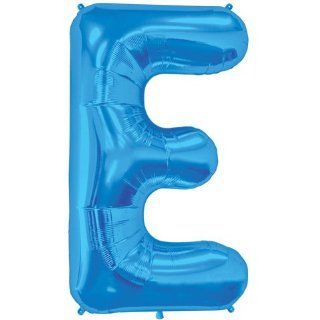 Blue Letter E 16 Inch Foil Balloon: Toys & Games