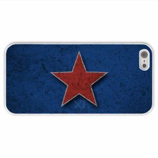 Custom Designer Apple Iphone 5/5S Misc Red Star Of Innervation Present White Case Cover For Family: Cell Phones & Accessories
