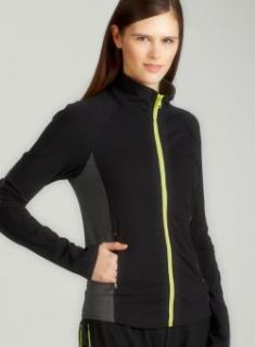 Central Park Yoga Jacket With Lime Zipper Sweatshirts & Hoodies