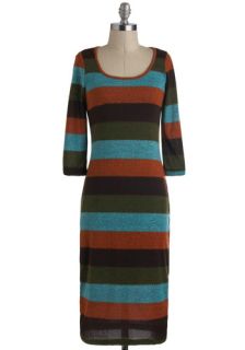 You Sweater Believe It! Dress in Earth Tones  Mod Retro Vintage Dresses