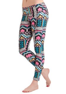 Rules of Abstraction Leggings in Geometric  Mod Retro Vintage Pants