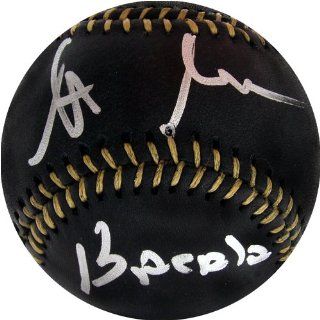 Steve Schirripa Black Leather Baseball : Sports Related Collectibles : Sports & Outdoors
