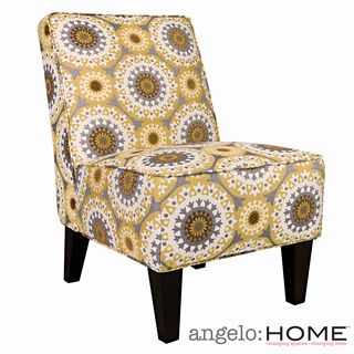 angelo:HOME Dover Golden Yellow Garden Wheel Armless Chair ANGELOHOME Chairs